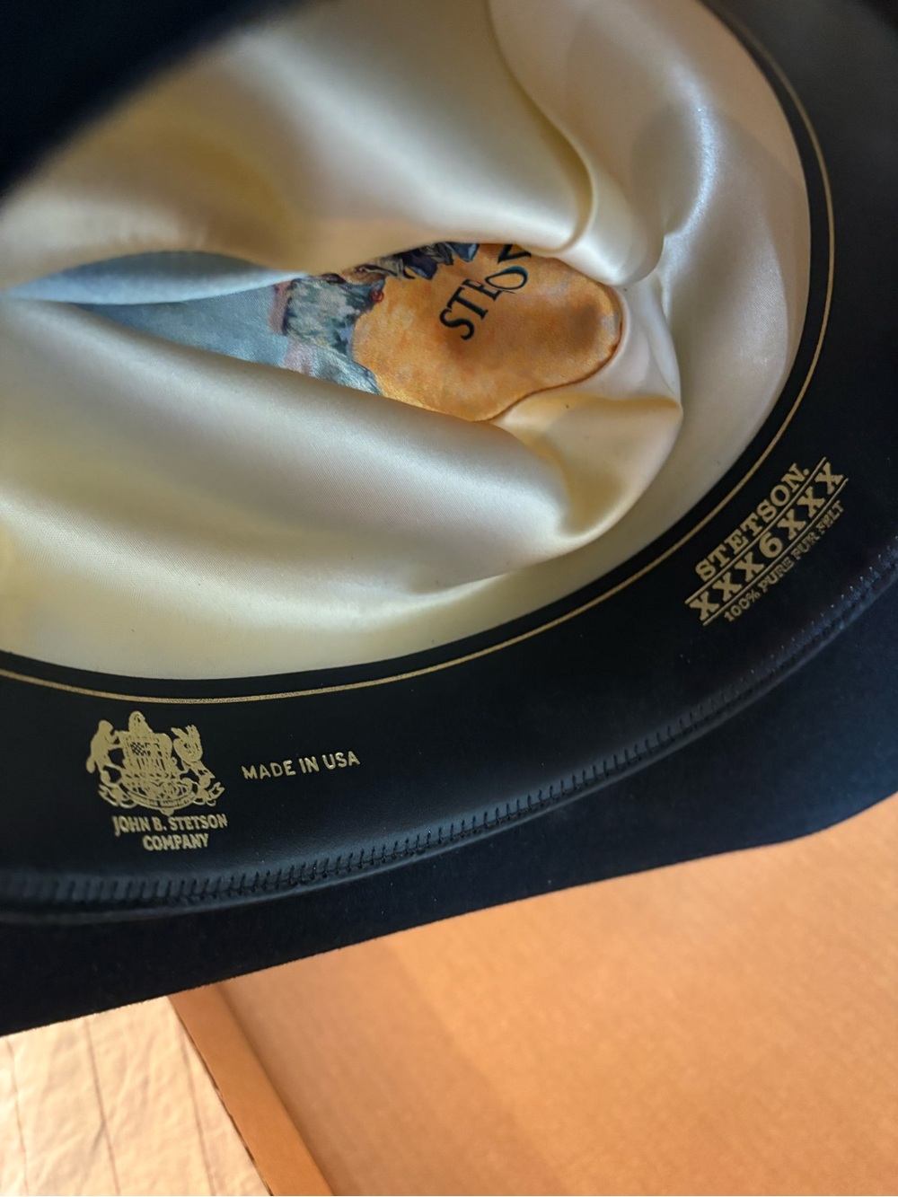 Stetson Black Western Cowboy Hat with Decorative Buckle Band - Picture 5 of 7